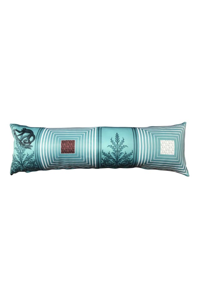Blue illusion bolster