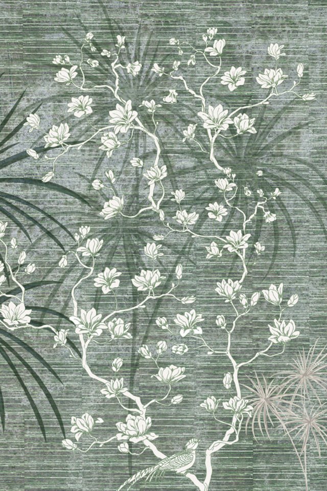 Green branched screen