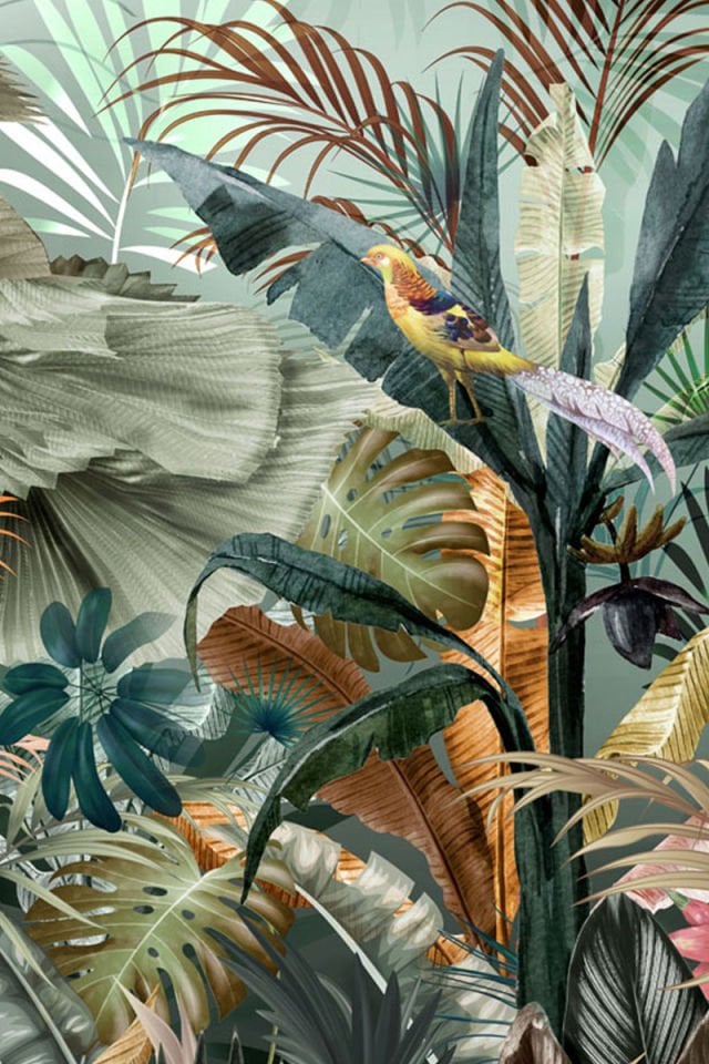 Golden forest screen