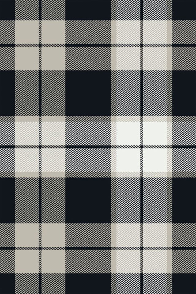 Plaid beige black screen